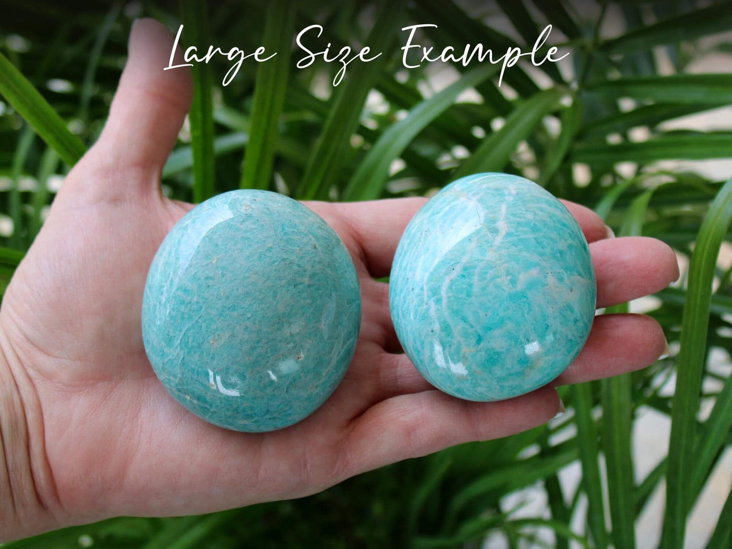 Amazonite Palm Stones