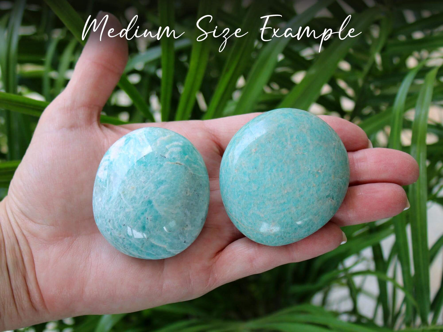 Amazonite Palm Stones