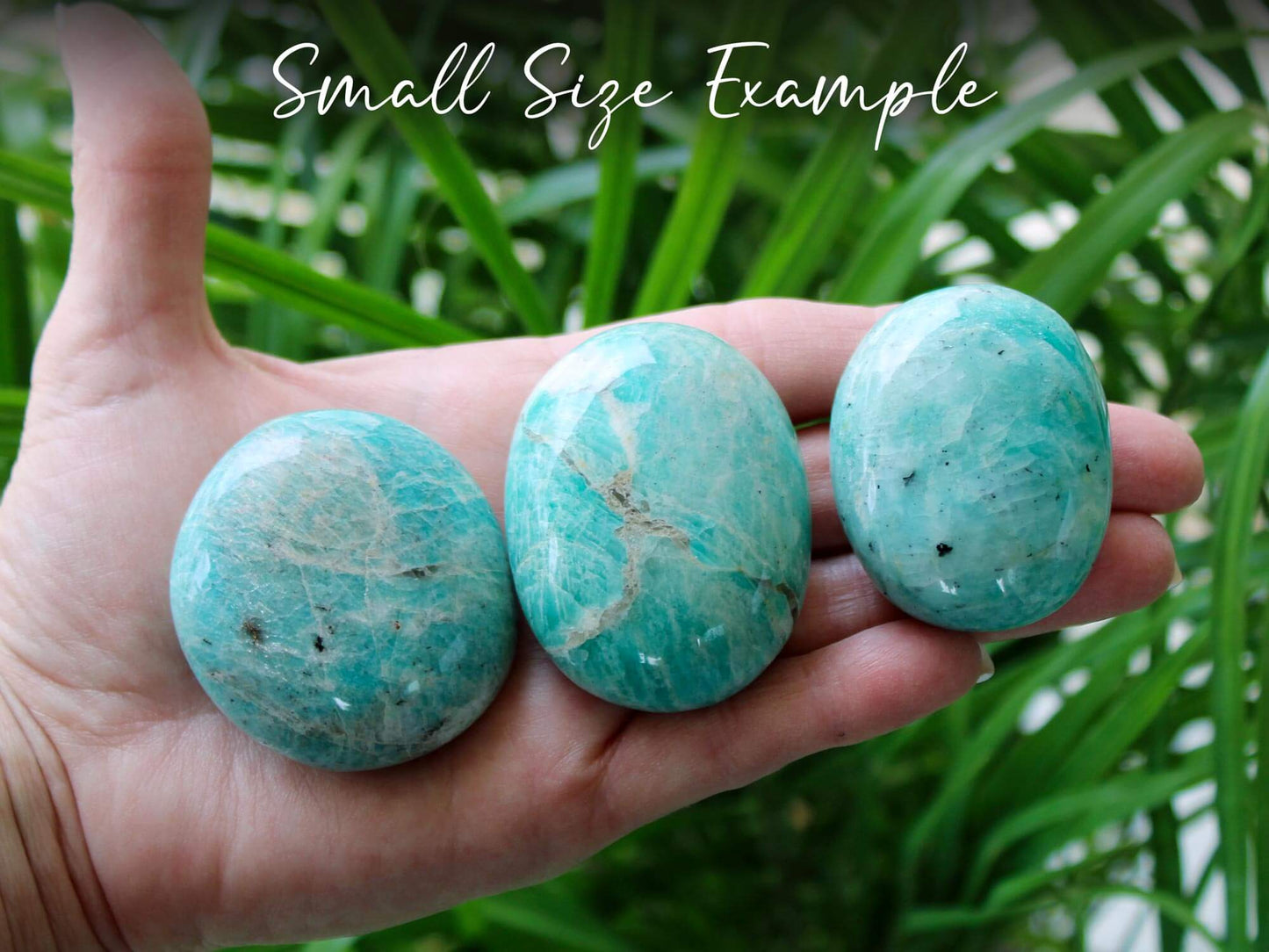 Amazonite Palm Stones